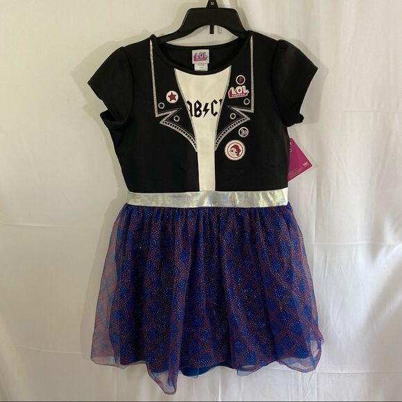 Lol Surprise Girls’ Short Sleeve Dress - Picture 1 of 4